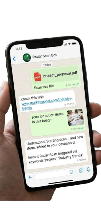 Talk to Radar AI on WhatsApp